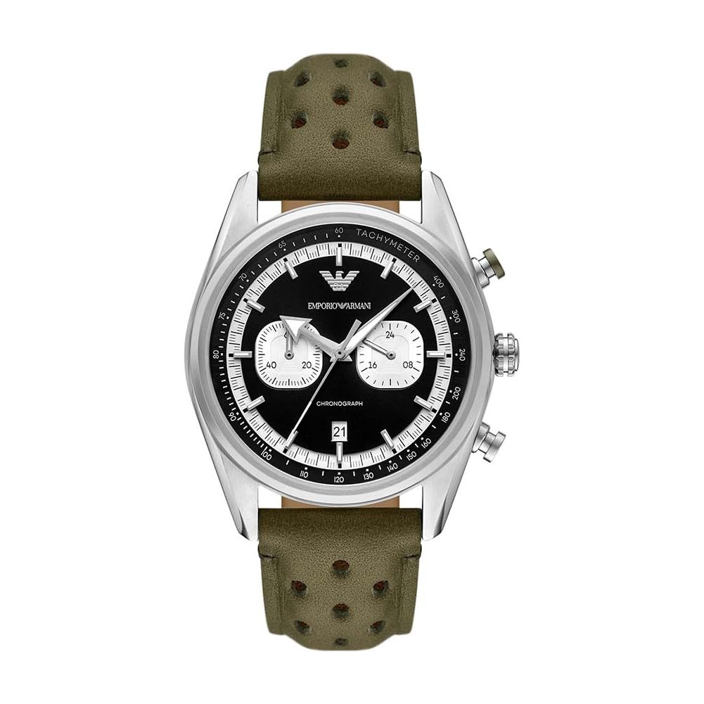 Emporio Armani Men's 42MM Silver-Tone Stainless Steel Watch, AR11709