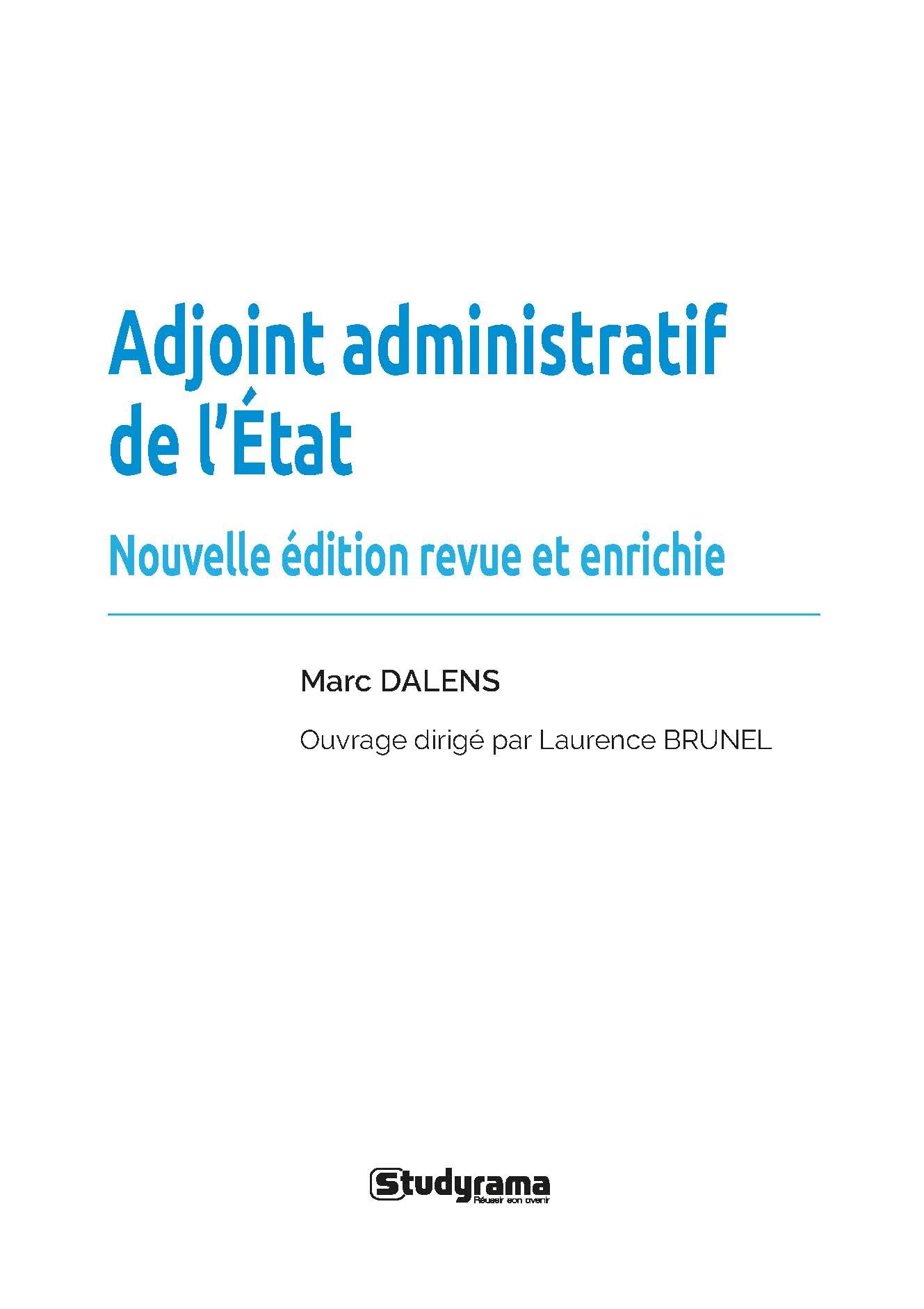 Adjoint administratif principal de 2e classe de l’État – Tout-en-un (Catégorie C – Concours 2026-2027): Concours externe ― Concours interne