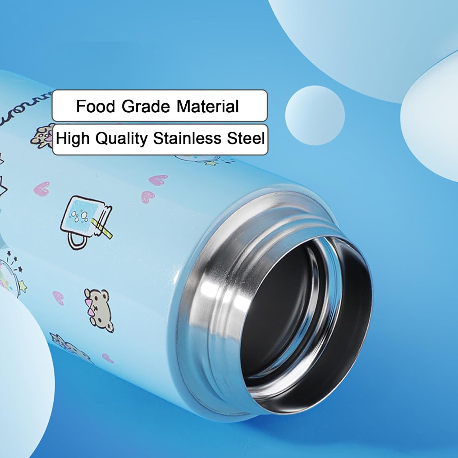 Anime Water Bottle Cute Water Bottle Stainless Steel Vacuum Insulated Coffee Mug Coffee Travel Mug for Hot Drinks - Image 3