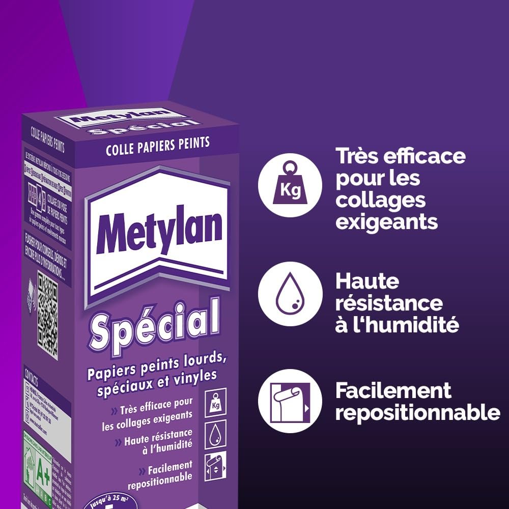 Metylan Colle Papiers Peints Renforcée 200g 25 m²