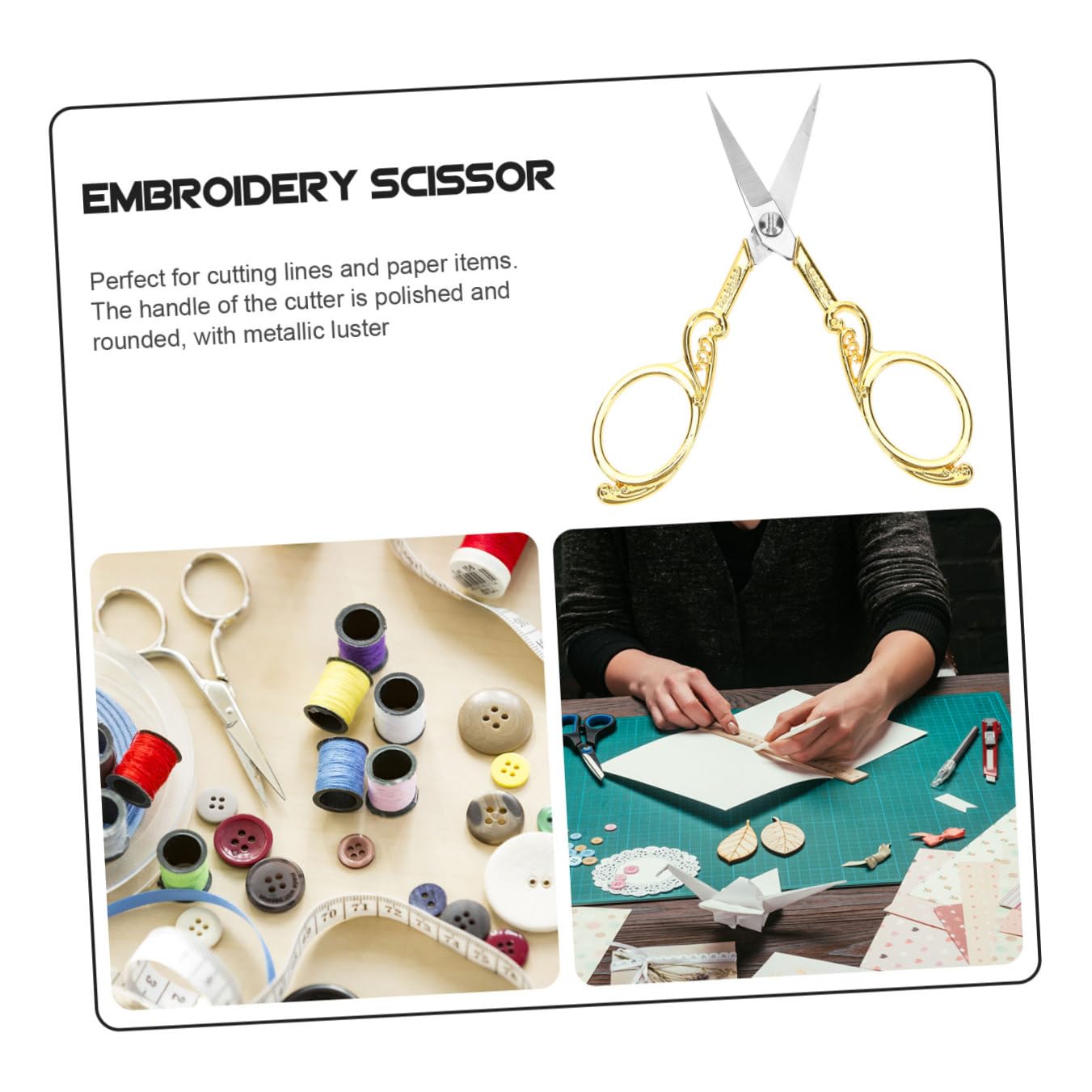 VILLCASE 4stücke Multi-use Edelstahl Scheren Für Handarbeiten Vintage-stil Nähschere Zur Stoffbearbeitung Geeignet Für Haushalt Schule Und Bastelprojekte