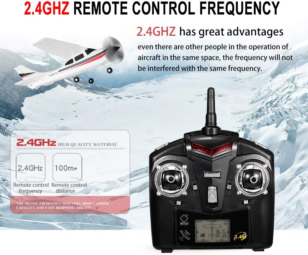 Gеt Chеар Prісе GoolRC WLtoys F949S RC Airplane, 2.4Ghz 3CH RC Plane with Gyroscope, EPP Remote Control Airplane, Easy to Fly RC Aircraft for Beginners Kids and Adults