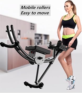 Ab Machine Adjustable Ab Workout Equipment, Abs Machine for Stomach Workout, Abdominal/Core Fitness Equipment For Home Gym,Strength Training Exercise Machine for Women and Men