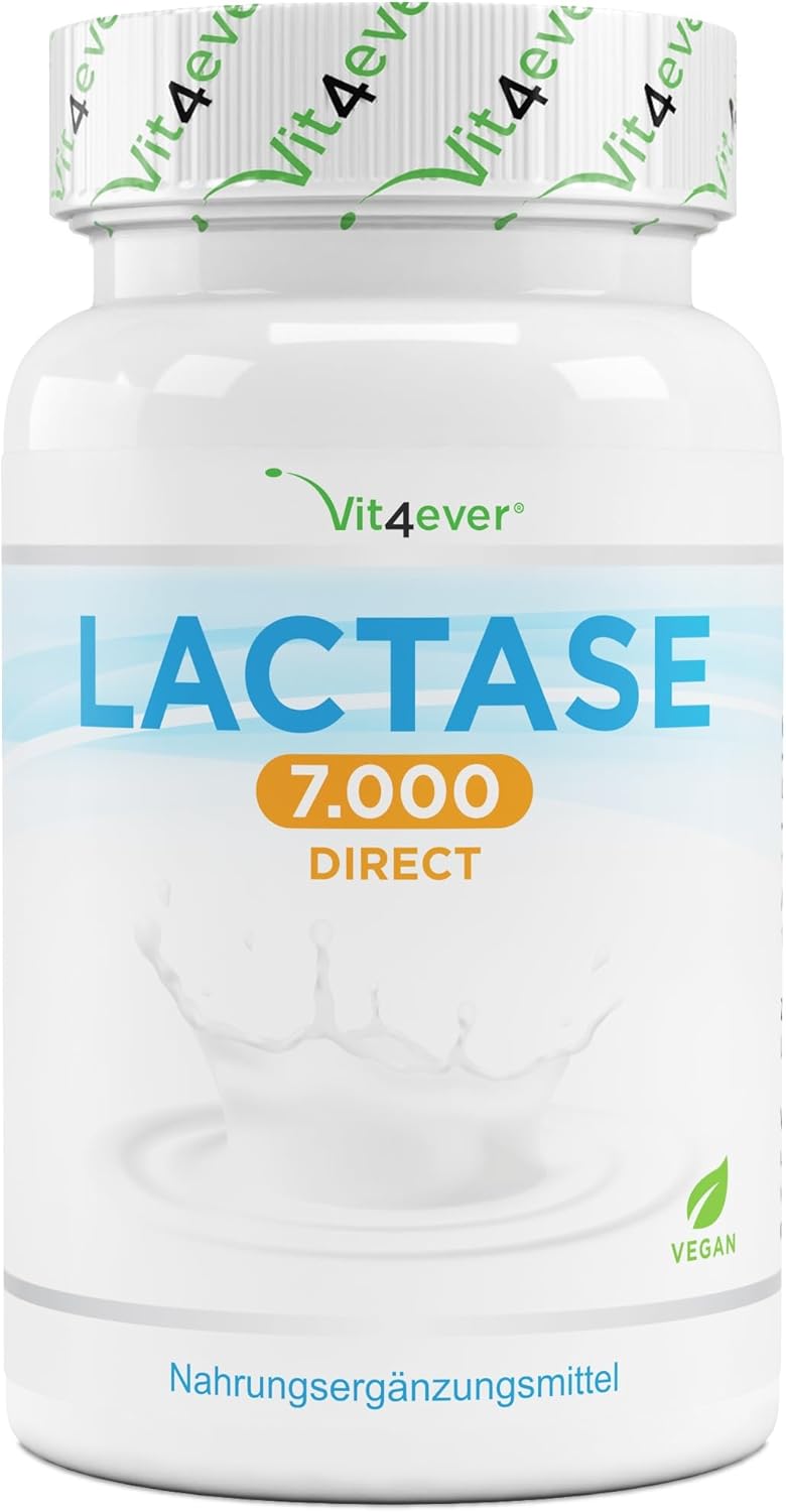 Laktase 7.000180 Tabletten mit Sofortwirkung Hochdosiert mit 7.000 FCCEinheiten Bei