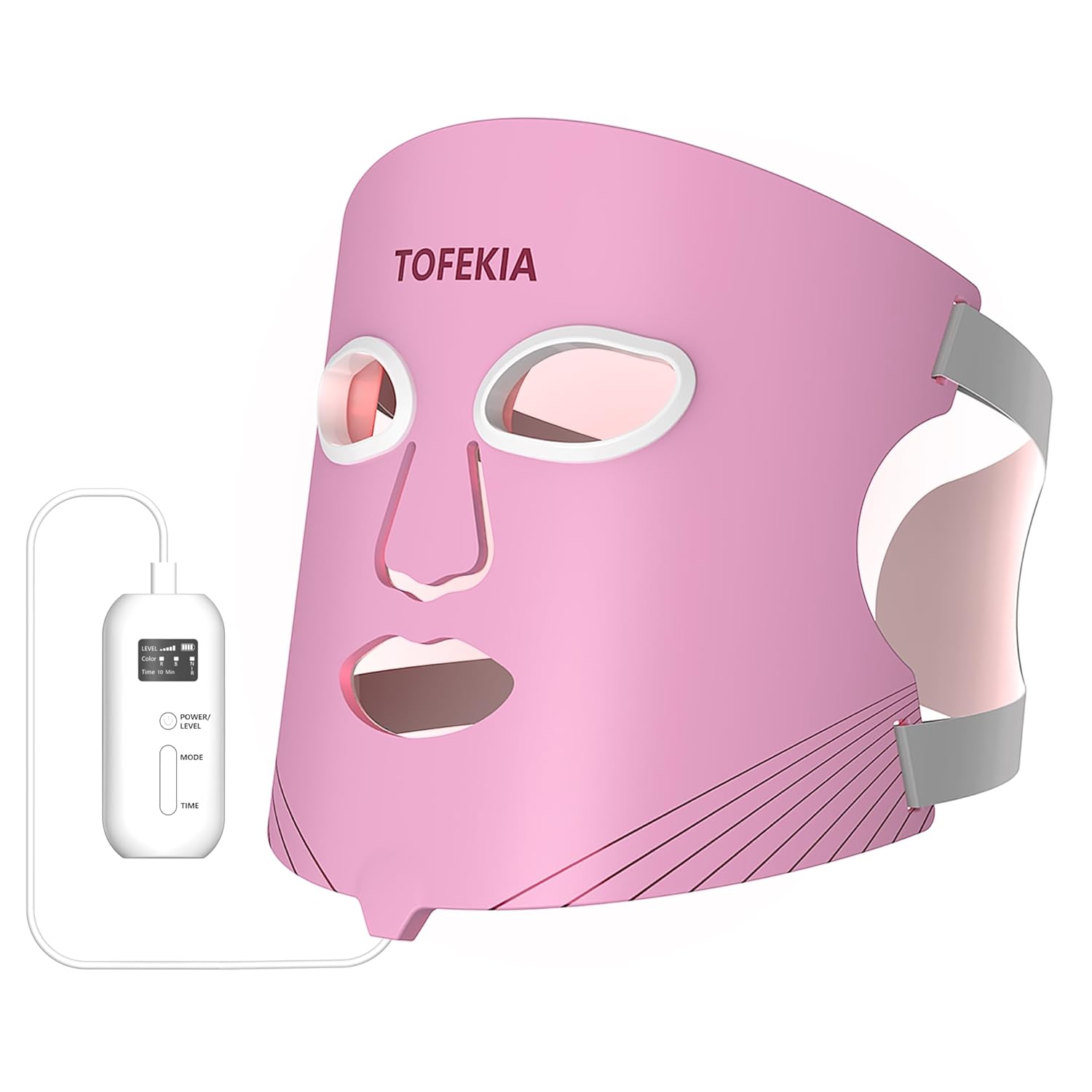 LED Light Therapy Mask for Face -3 Modes Light 850nm NIR Red Blue LED Light Therapy 2000mAh Rechargeable