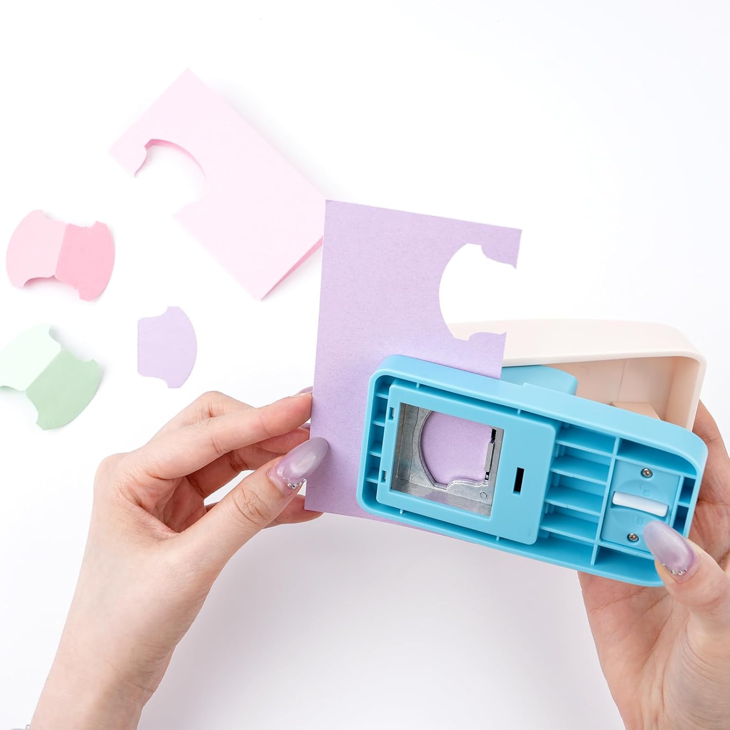 BAOFALI Tab Punch Whale-Tail Tab Punch Maker Puncher for Notebooks Calendars, Planners, or Albums for Scrapbook Tabs, Junk Journals, Bible Tabs, December Daily, Planner Inserts, and More Projects