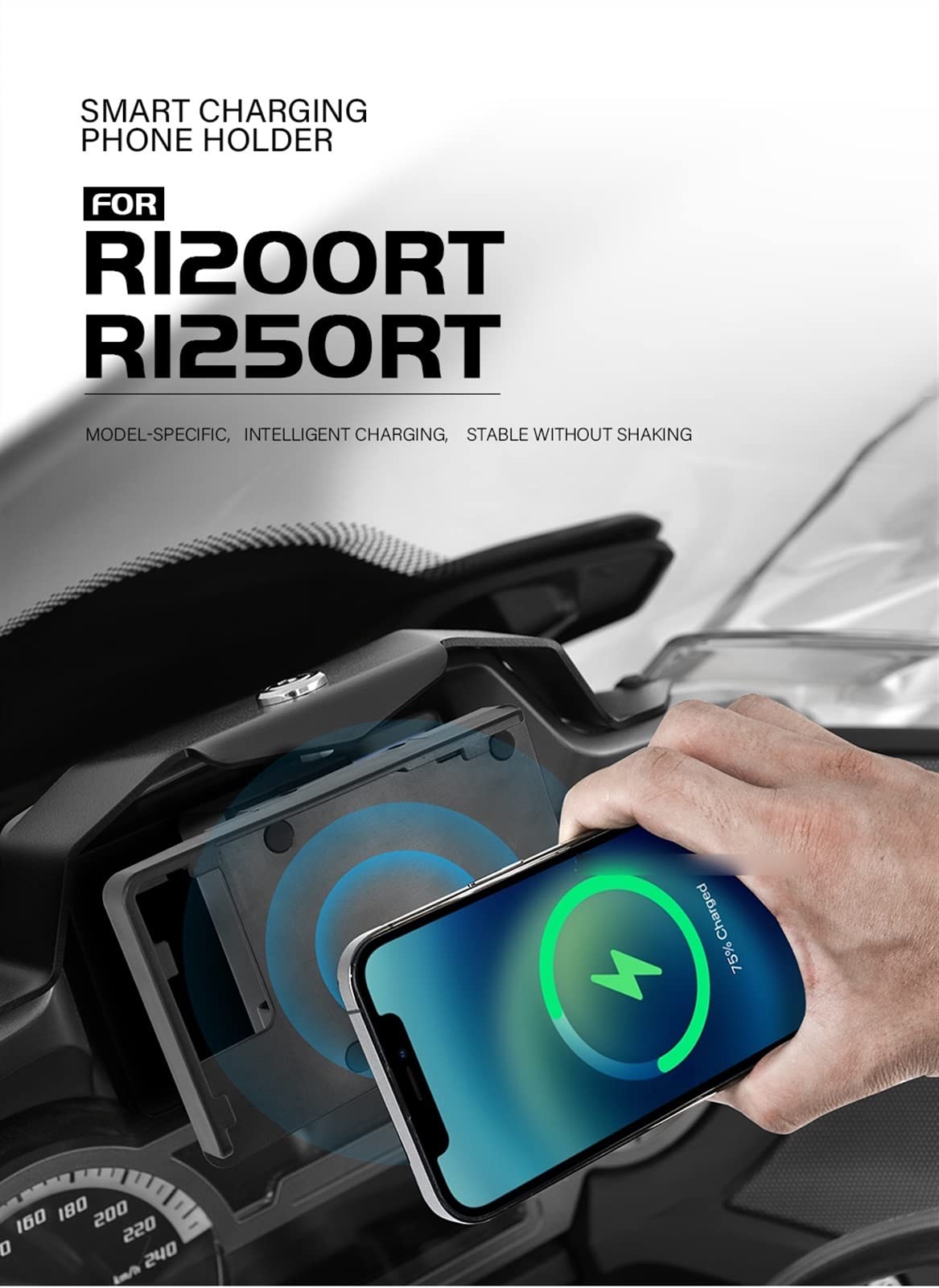 Support Moto Téléphone pour BMW R1200RT R1250RT R 1200 1250 RT 2014-2020 Support De Navigation