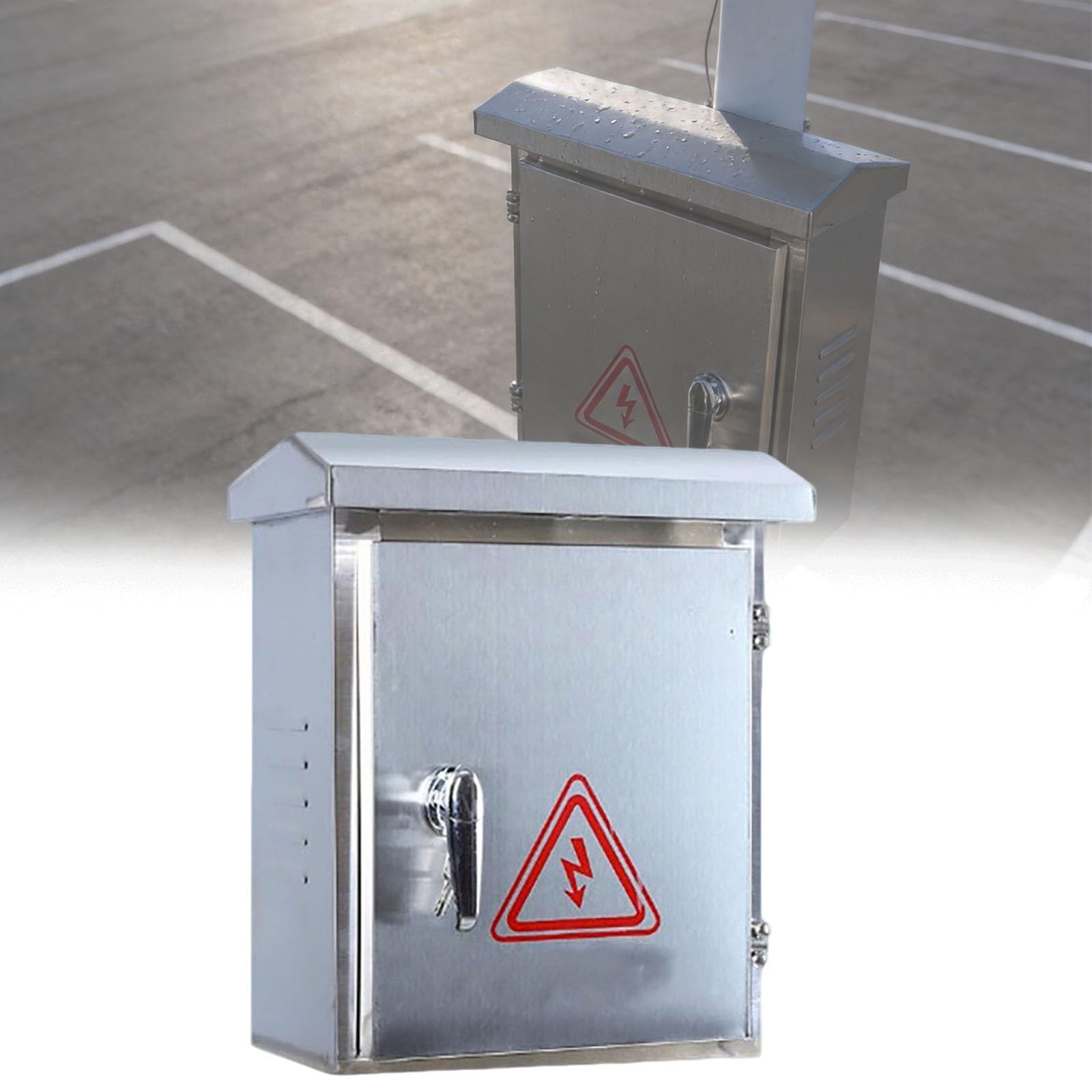 schaltschrank Wetterfester Anschlusskasten Mit Abnehmbarer Montageplatte/Schaltkastengehäuse Für Stromschutz/Verteilerschrank Für Netzwerkgeräte(A-L 60 CM H 80 CM W 20 CM)
