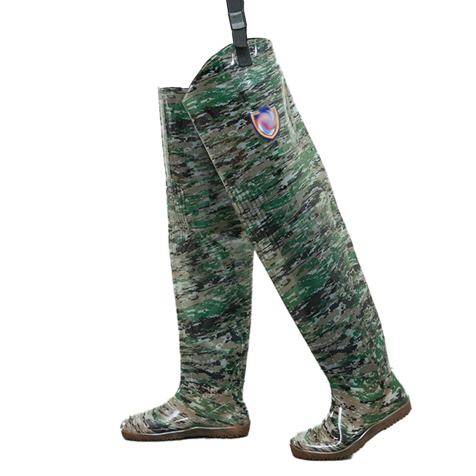 Stivali A Coscia Trampoliere in PVC, stivali leggeri da trampoliere per esterni, scarponi da pesca con stivali con fibbia per uomo e donna(Size:41 EU)