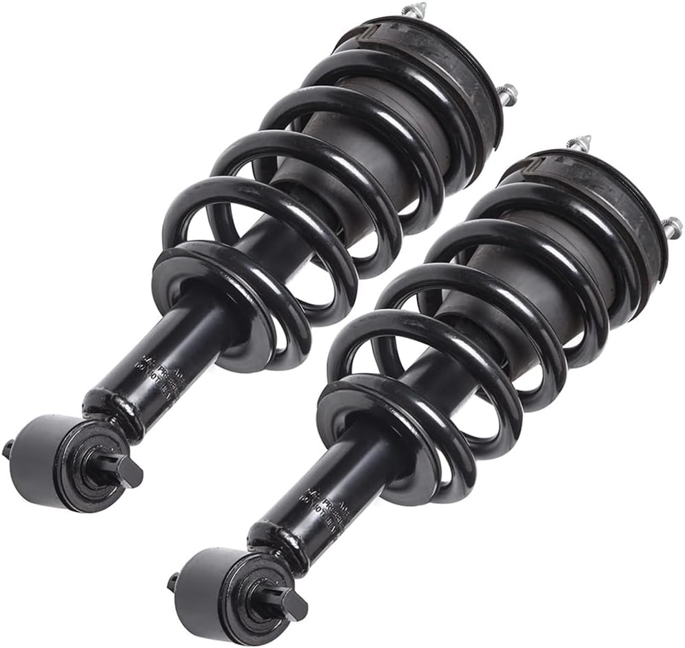 Front Struts Shock Suspension kit for Cadillac Escalade 2007 2008 2009 2010 2011 2012 2013 2014 for Cadillac Escalade Front Complete Strut Assembly and Front Sway Bar End Link, 4PCS