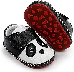 Tênis de caminhada infantil com sola de borracha para bebês meninos meninas couro sintético sola de borracha primeiros passos infantil desenho animado chinelos berços