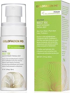 GOLDFADEN MD Mist RX | Daily Nutrient Face Mist | w/Aloe Vera Water, Plant Stem Cells & Antioxidants | Delivers Hydration & Revitalizes | Nourishing Makeup Setting Spray | 2.0 fl oz / 80 mL