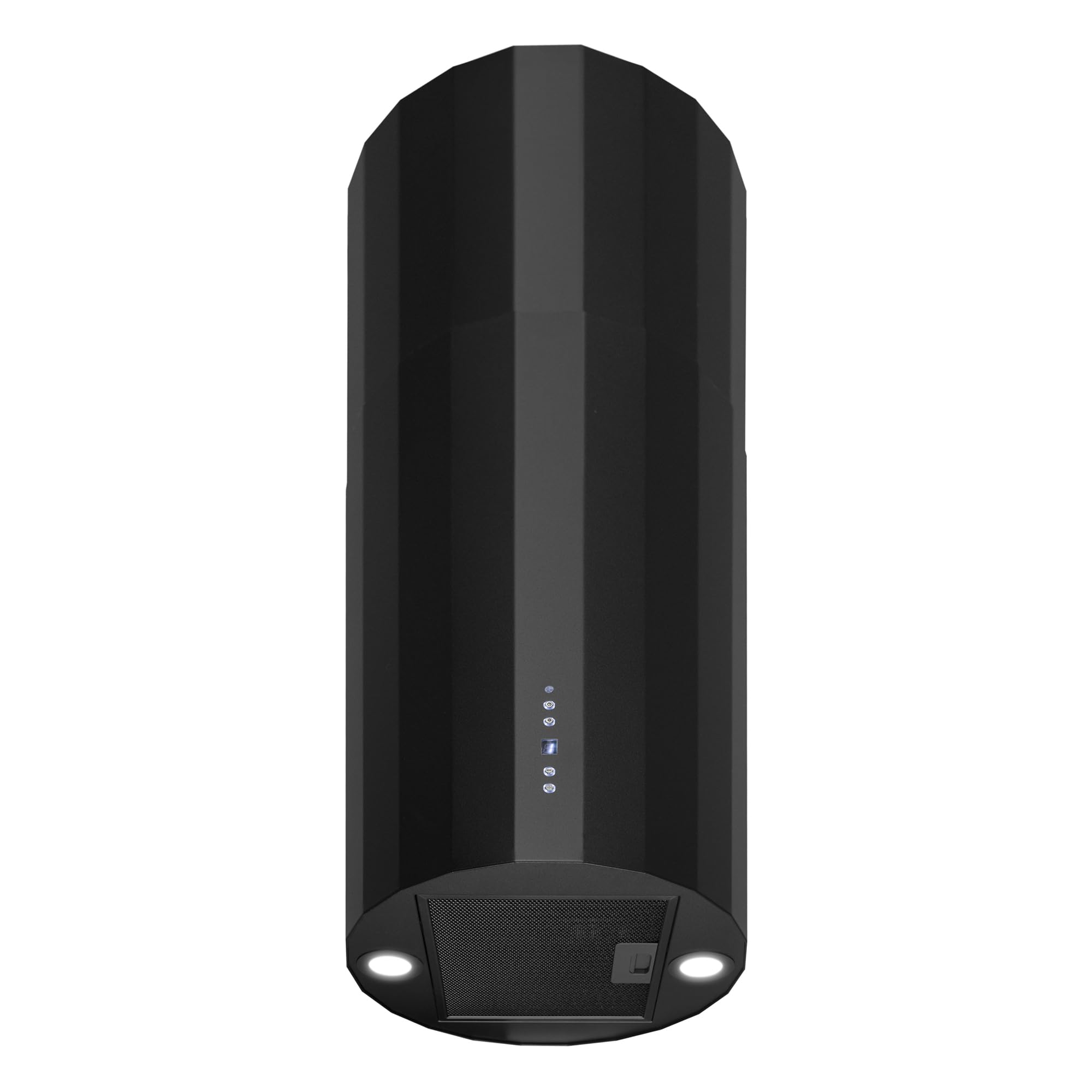 Gurari Inselhaube 40 cm GCH P 891 BL Diamond Dunstabzugshaube Schwarz Matt 850 m³/h BLDC Motor A++ Energieeffizienz