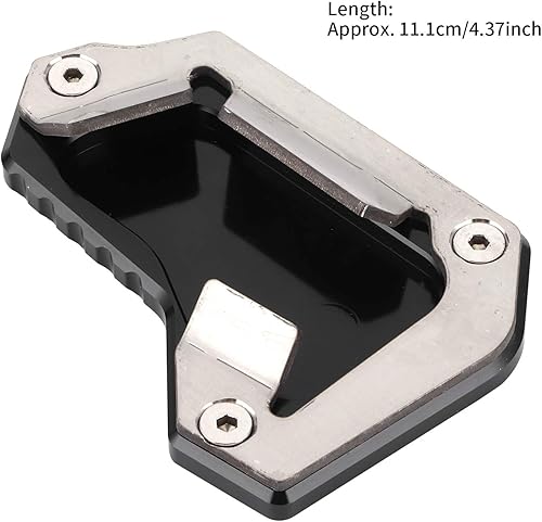 Miniatura 3 de Qiilu Para Triumph 1200 Accesorios Moto Kickstand Extensión Pad Kickstand Extensión Pad Soporte lateral Ampliador Ajuste para Triumph 1200 Explorer