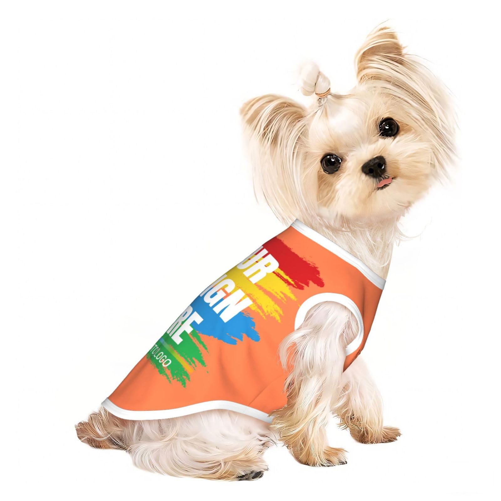 Fyralune Personalised Dog Coat with Image Custom Dog Halloween Costume Print Any of Your Design Photo/Text/Logo Personalised Dogs Jacket Funny Gifts for Small Dogs Cats Pet Christmas Daily Birthday