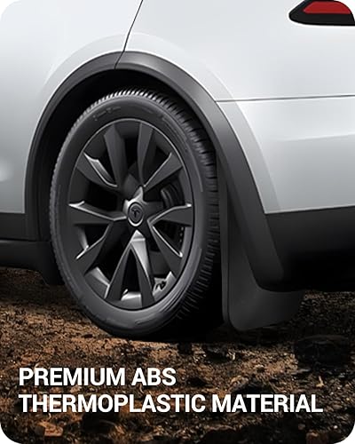 Miniatura 7 de BASENOR Protectores de barro a cuadros Tesla modelo XModel X 2024 2023 2022, protectores contra salpicaduras, no requiere perforación, protectores