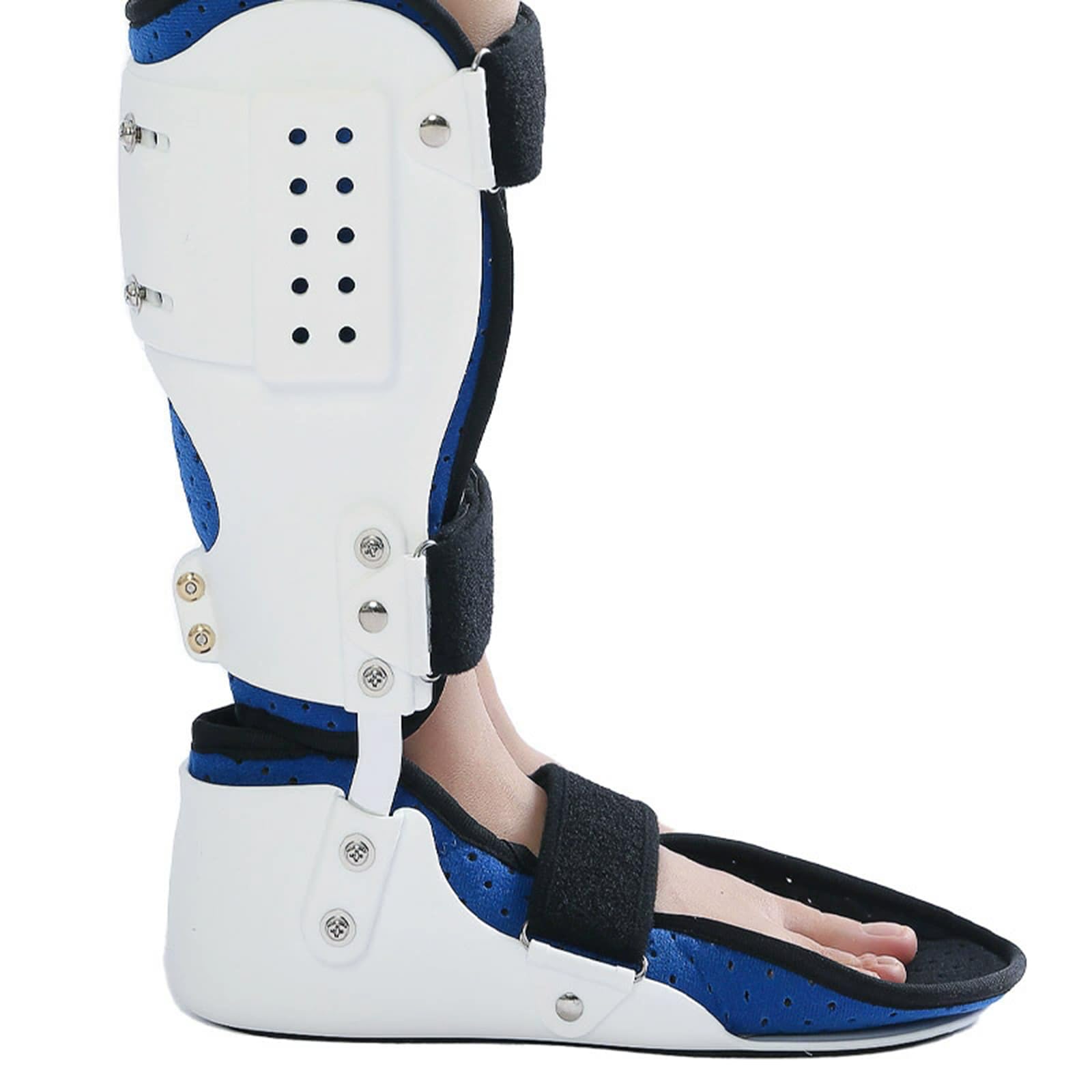Férula De Soporte para Órtesis De Tobillo, Protector De Pierna, Inmovilizador De Tobillo, Tobillera con Bisagra para Soporte De Tobillo Y Pie, Derecha, M