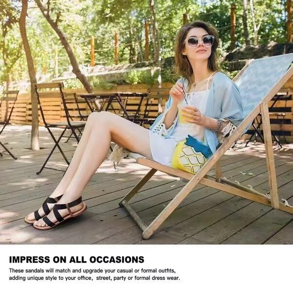 DAYDAYGO Women's Elastic Flat Sandals - Image 4