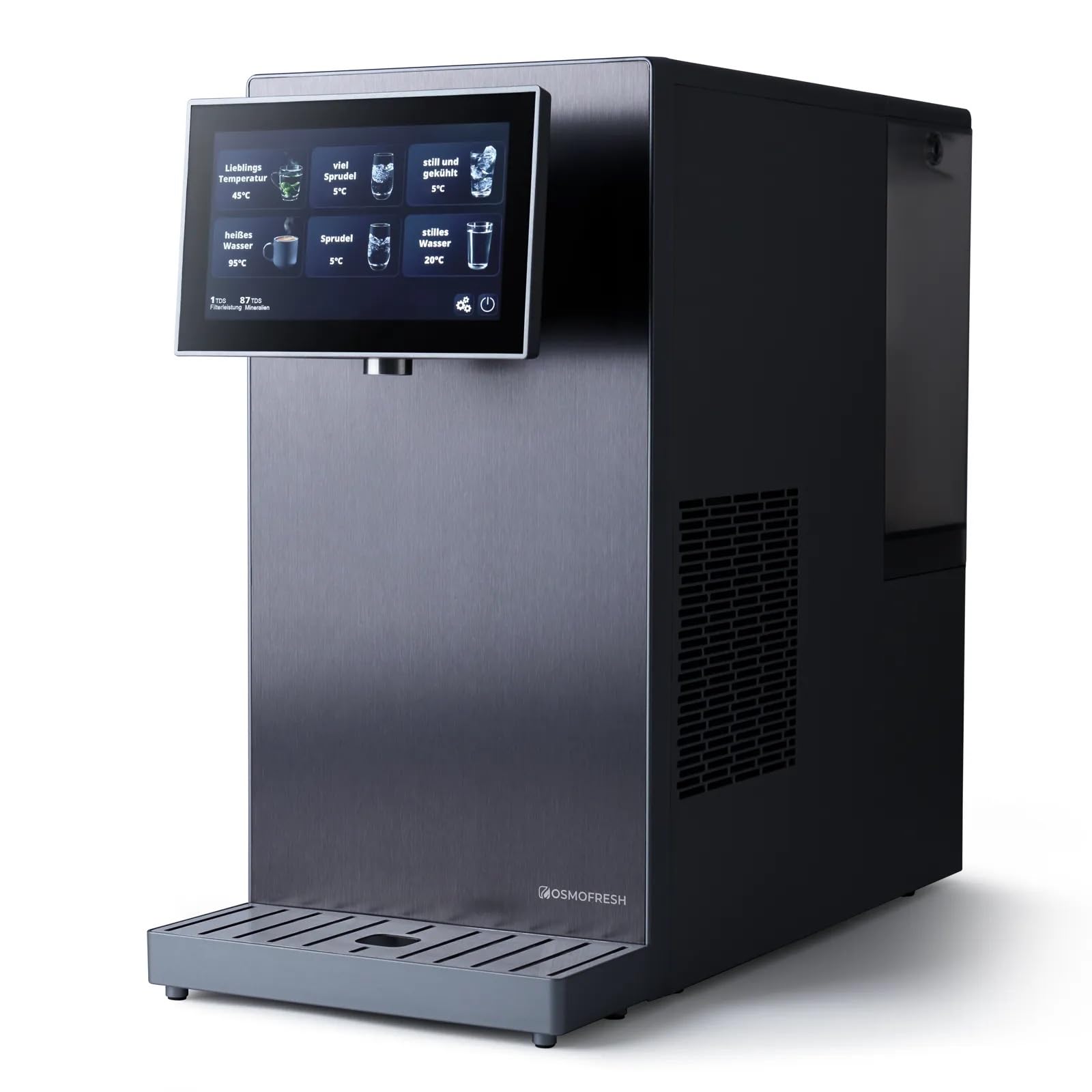 OsmoFresh Fusion Pro Auftisch Osmoseanlage mit 7x Filterung, Mineralisierung, 3-fach UV-C, Festwasseranschluss