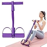 Multifunctional Pedal Resistance Band, 8-Tube Stretch Band with Handle, Fitness Shaping Yoga Exercise Equipment, Natural Rubber Tension Rope, for Abdominal, Leg, Arm, Back Slimming Training
