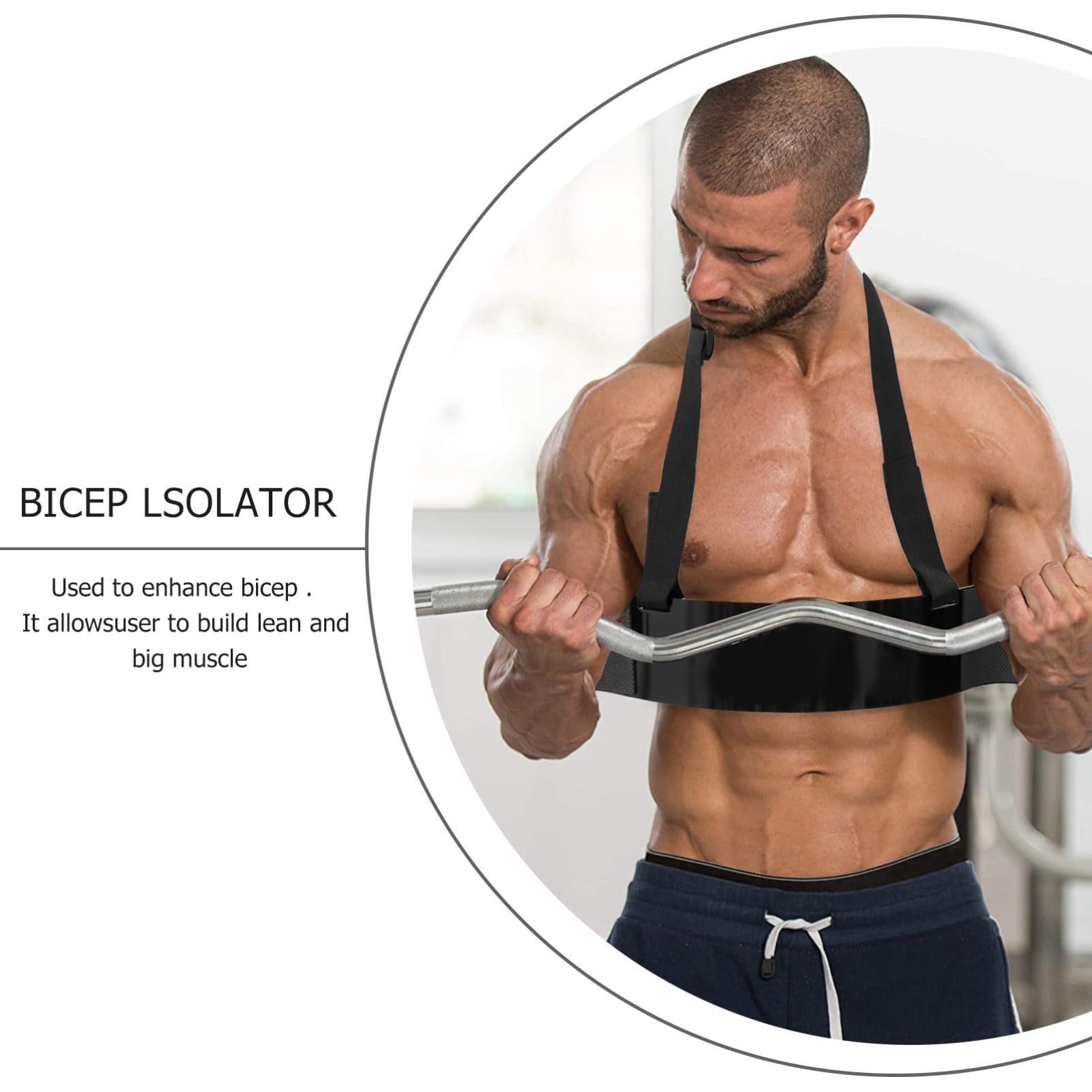 Trainer Avambraccio per Bicipiti con Design Ergonomico Supporto e Materiali Resistenti Attrezzo per Allenare Bicipiti Bodybuilding e Sollevamento Pesi