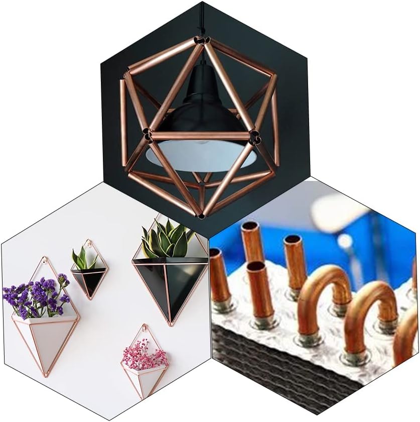 1-1/2"(38mm) OD 99.9% Copper Tube 1.5mm Wall × 300mm Length × 1Pcs, Pure Copper Tubing 110 Copper Seamless Round Tubing for Refrigerator, Jewellery and Industry