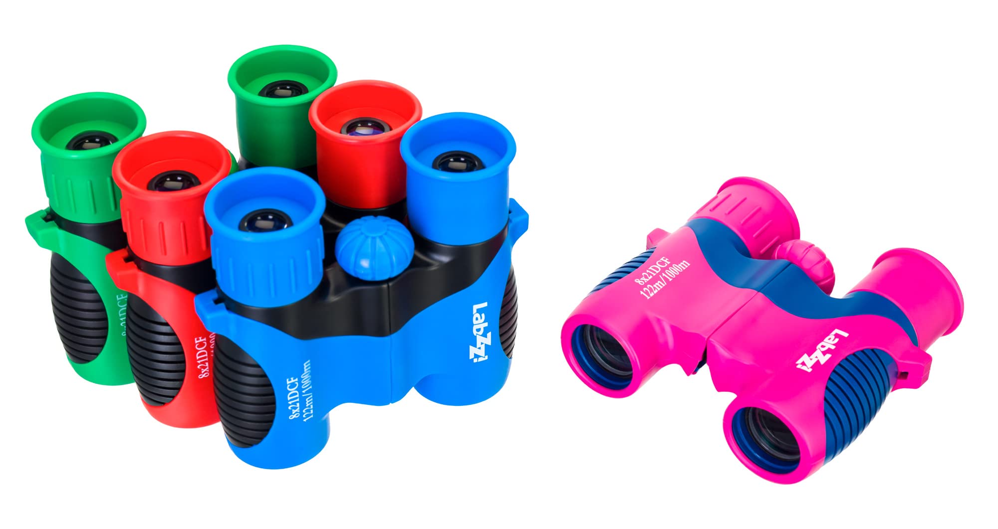 Levenhuk LabZZ B2 8x21 – Binocolo Compatto per Bambini dai 3 ai 7 Anni – Regalo Giocattolo Perfetto – Leggero e Ideale per Birdwatching Campeggio Escursioni Safari e Giochi all’Aperto, Verde