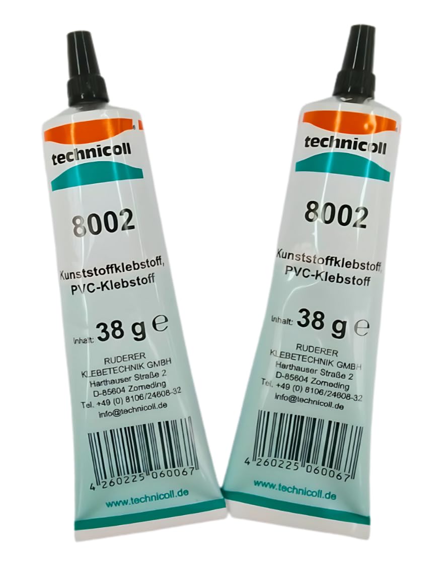 TECHNICOLL - Pegamento especial de PVC (2 unidades, 38 g, resistente al agua salada, para tablas de surf de surf y botes hinchables)
