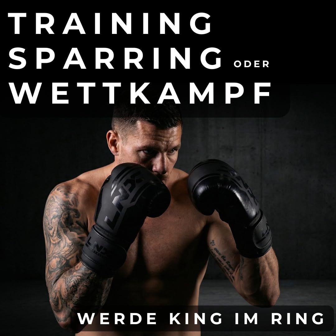 LNX Boxhandschuhe Performance Pro 10 12 14 16 Oz - ideal für Kickboxen Boxen Muay Thai MMA Kampfsport UVM