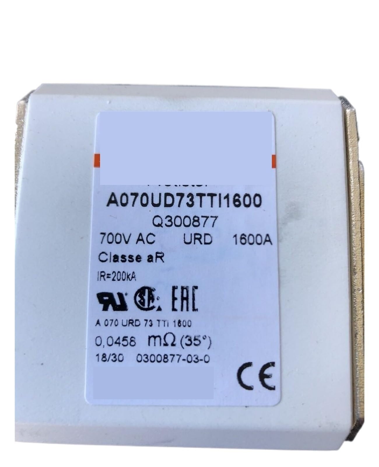 Fusibles A070UD73TTI1600 pour armoire électrique industrielle 700V