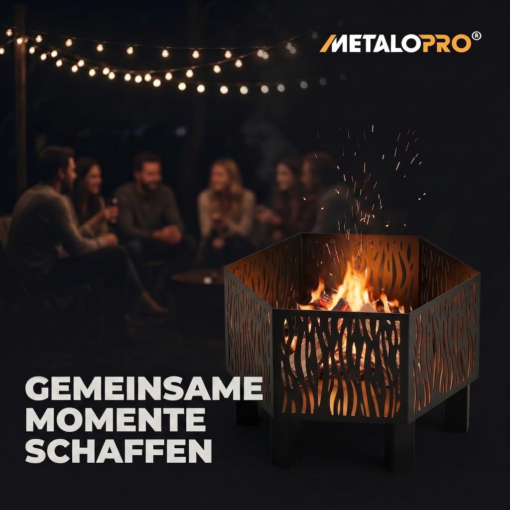 Hexa Prism misa paleniskowa, sześciokątna, 3 mm, sześciokątna, do ogrodu, geometryczna, kryształowa, laserowo cięta, produkcja UE