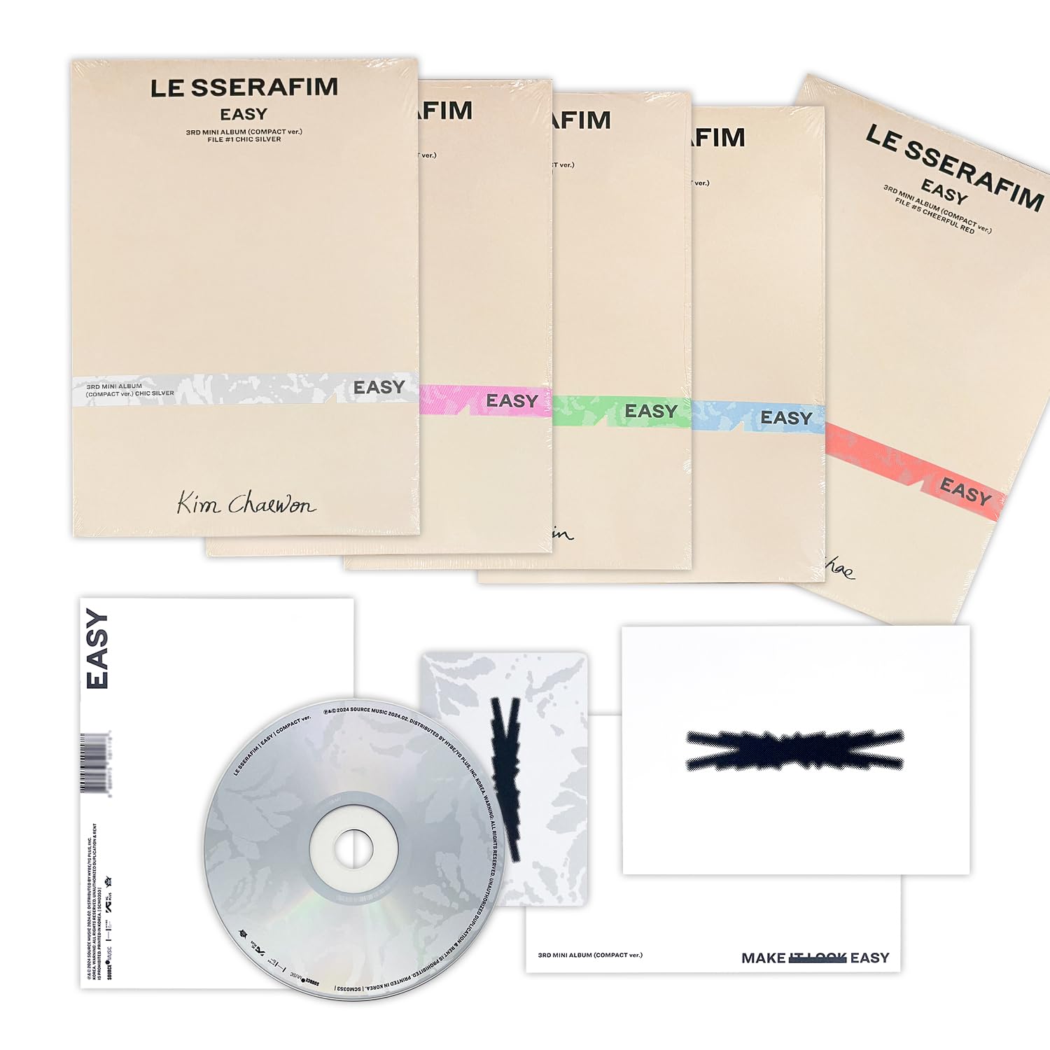 Amazon.com: SOURCE MUSIC Ent. LE SSERAFIM - 3rd Mini Album [EASY