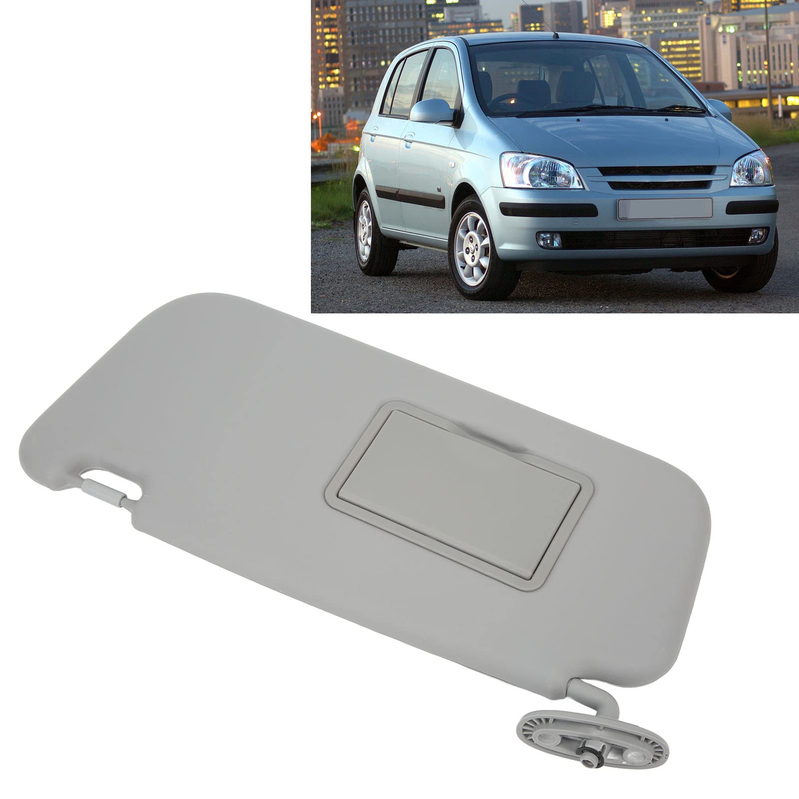 Gancio per visiera parasole Clip di supporto supporto di mantenimento staffa Ganci fissaggio alette parasole grigio Per HYUNDAI I20 GETZ 2008 2009 2010 2011 2012 2013 2014 2015 85235-05100OM