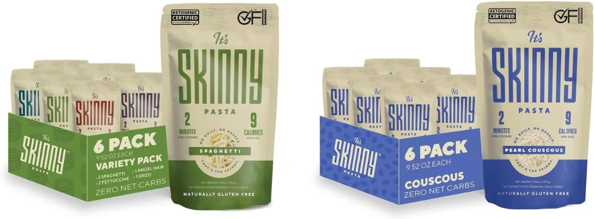 Picture of Amazon.com : It’s Skinny Pasta Variety Pack and Pearl Couscous– Pre ...