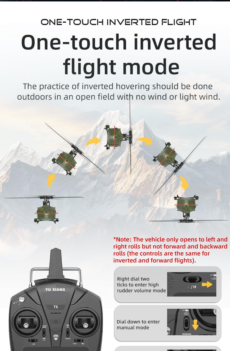 Amazon.com: YOMTDIY YUXIANG F07 UH-1 Huey RC Helicopters for
