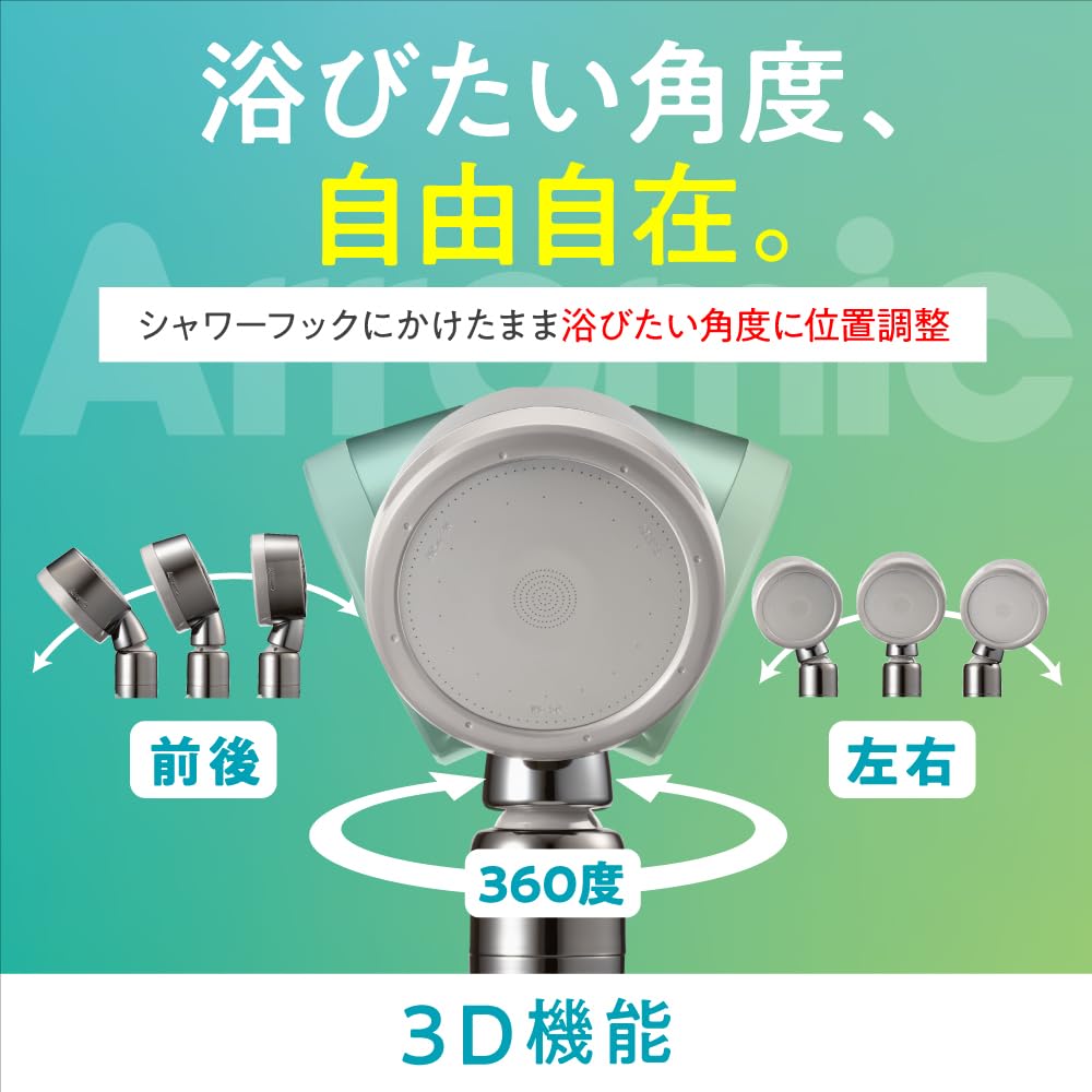 Amazon.co.jp: アラミック シャワーヘッド ナノバブル 節水 高水圧