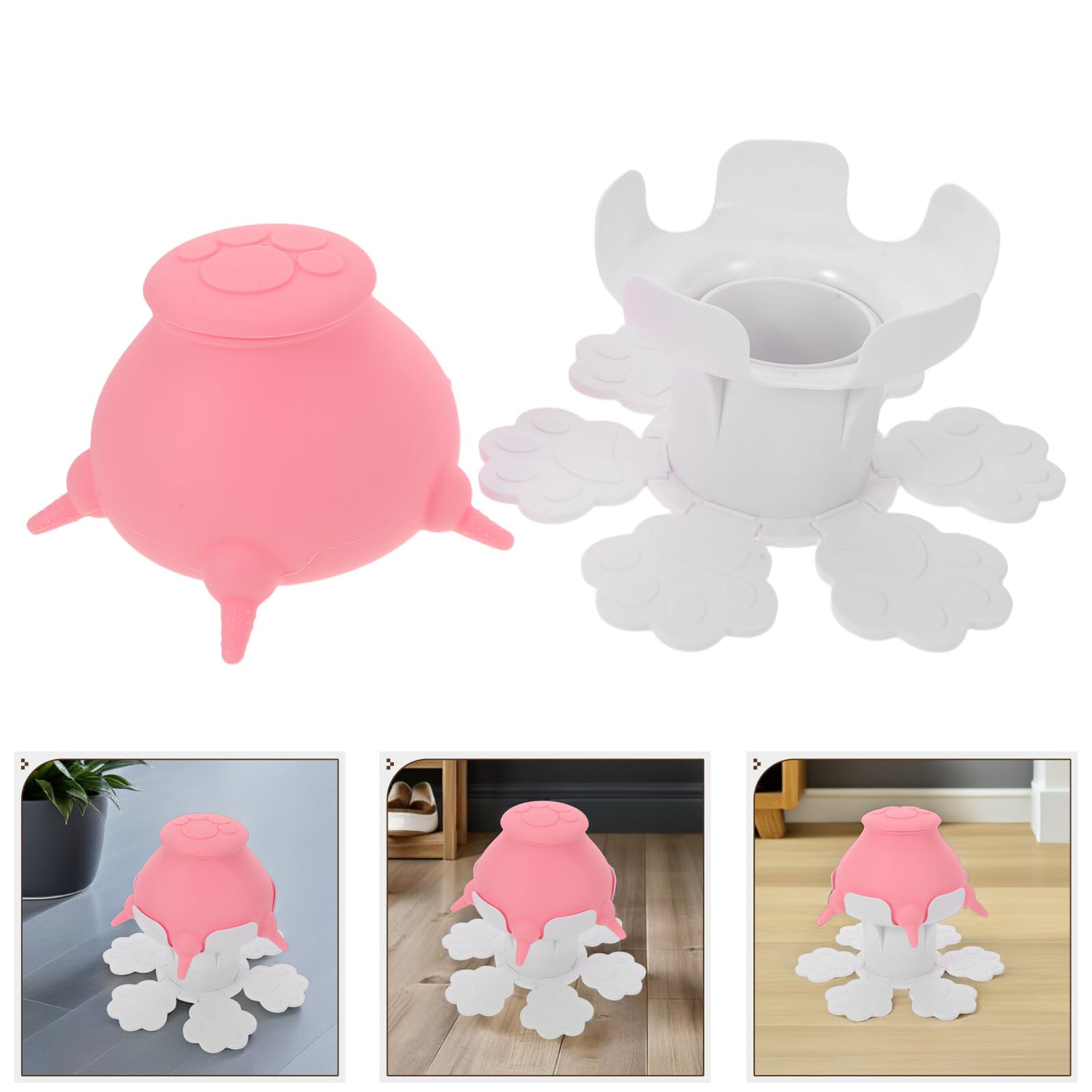 Didiseaon Biberon per Allattamento Regolabile in Altezza per Cuccioli e Gattini Bottiglia in Silicone per Animali Domestici Set Multiuso per Alimentazione e Abbeveraggio di Piccoli