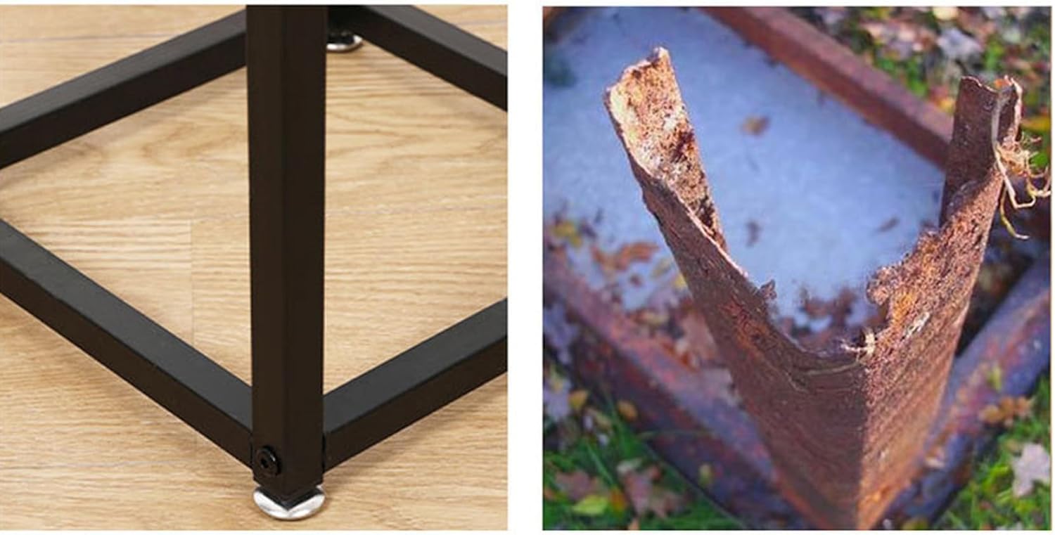 MJKQ9 フラワースタンド プランタースタンド 脚付き 木製 アイアン 25*25*60cm シェルフ プランターラック フラワー