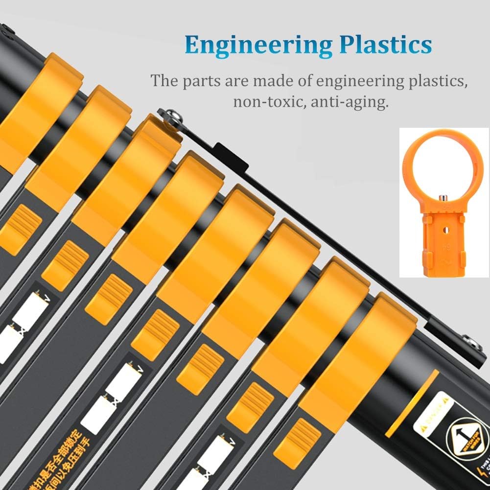 Heavy Duty Foldable Aluminum Extension Ladder - Telescoping Design with Stabiliser & Wheels 330lb Load Capacity Ideal for Home Loft & Industrial Use Indoor/Outdoor Steps