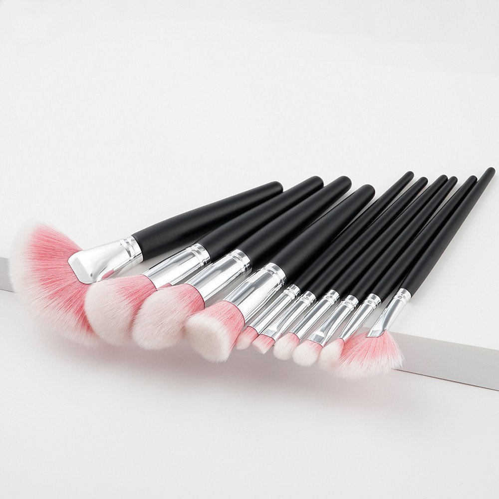 10 Stücke Kosmetische Augenbraue Lidschatten Pinsel Make-Up Pinsel Sets Kits Werkzeuge Make-Up Pinsel Reinigung Matte