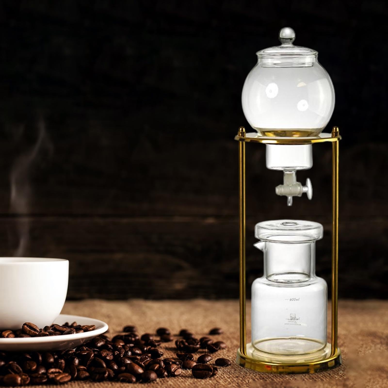 Caffettiera portatile per caffè freddo, di infusione a goccia