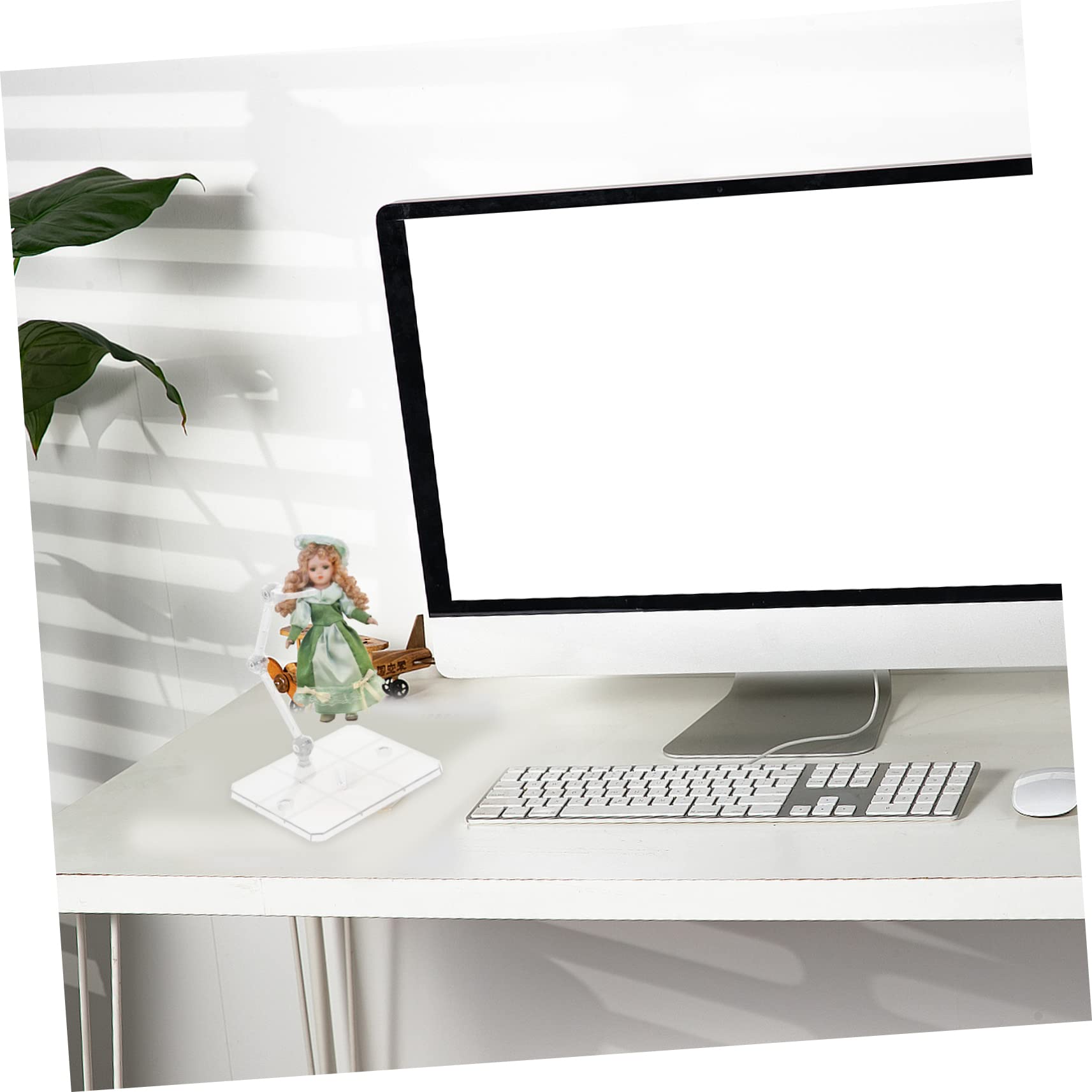 HONITANO – Lot De 4 Supports En Plastique Pour Figurines – Étagère De Présentation Translucide Bleue