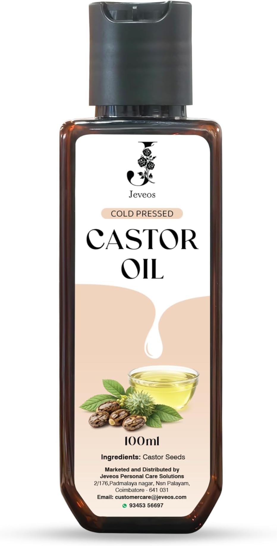 Castor Oil-Cold pressed 100Ml