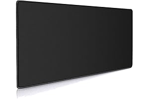 XXL Professional Large Mouse Pad & Computer Game Mouse Mat (35.4x15.7x0.12IN, 90x40 Black)