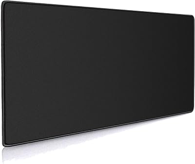 XXL Professional Large Mouse Pad & Computer Game Mouse Mat (35.4x15.7x0.12IN, 90x40 Black)