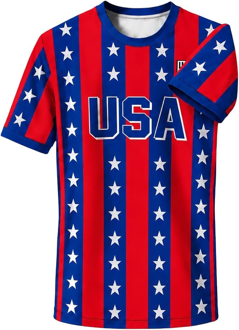 Youth Soccer Jersey for Boys & Girls, Kids Football Uniform Set, Athletic Sports Shirt for Match & Training, 4-16 Years