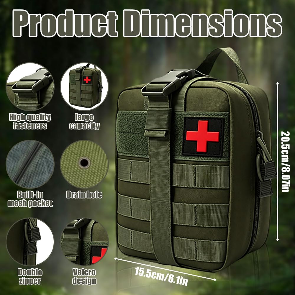 62PCS Botiquin de Primeros Auxilios, Kit De Primeros Auxilios