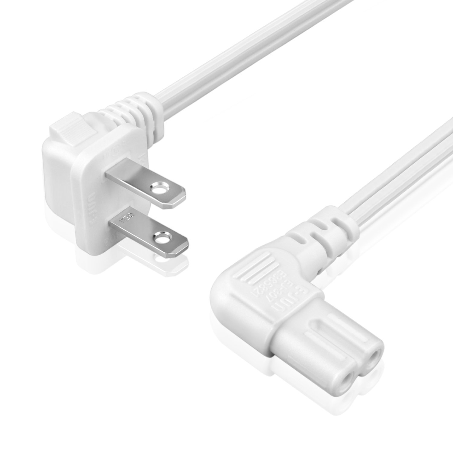 Amazon.com: TNP 2 Prong Power Cord NEMA 1-15P to IEC320 C7 Right