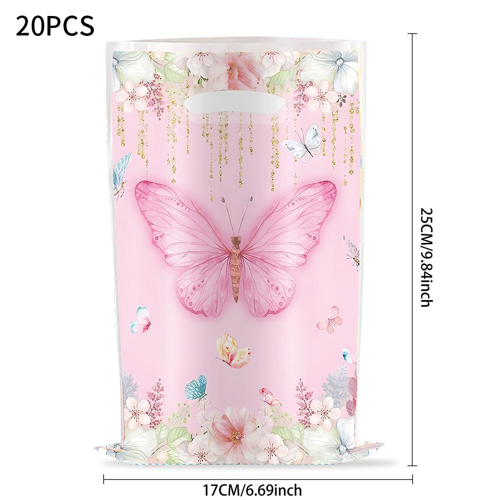 12 Sacchetti Regalo A Forma Di Farfalla In Carta Con Manici – Perfetti Per Compleanni Di Bambine, Feste A Tema E Piccole Sorprese - 2