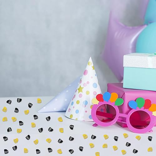 Miniatura 5 de 100 confeti de cerveza, confeti de mesa de alegrías y cervezas con purpurina negra y dorada para despedida de soltera, taza de cerveza, dispersos de